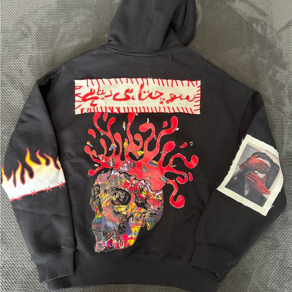 Rastah “you keep thinking” Black hoodie size Small